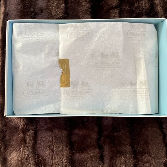 Coach Clutch Evening Elegant Satin W/Leather Python Print EUC - Picture 9 of 10